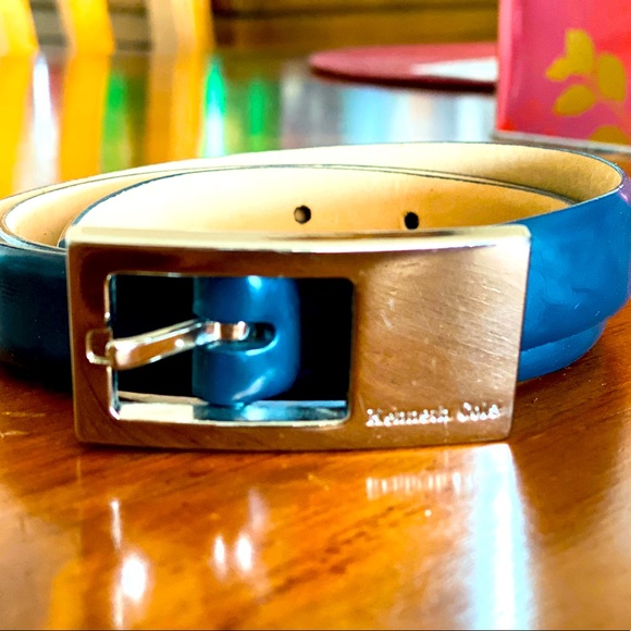 Kenneth Cole Belt - Blue Leather